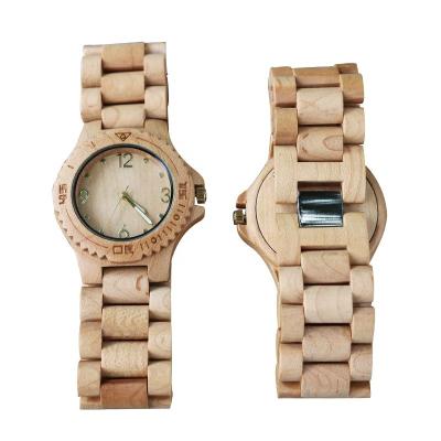 China Water Resistant Just For You Customized New OEM Custom Wooden Waterproof Mens Watch Natural Engraved Wood Watches for sale