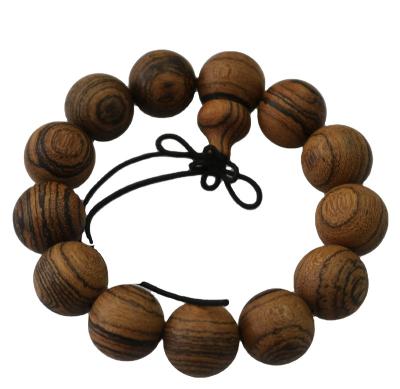 China China Wholesale Classic Pray Lucky Natural Gold Ebony Wood Beads Bracelet For Gifts Lucky Wood Beads Bracelet for sale