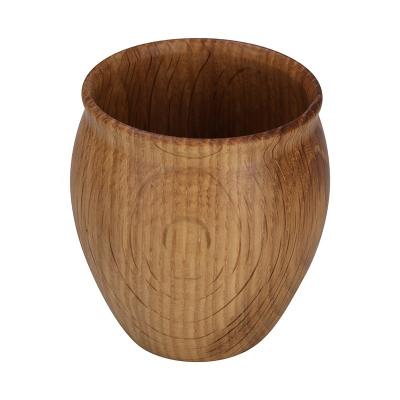 China Japan factory price fashion pure natural wood design white oak wine whiskey wooden stemless glass for sale