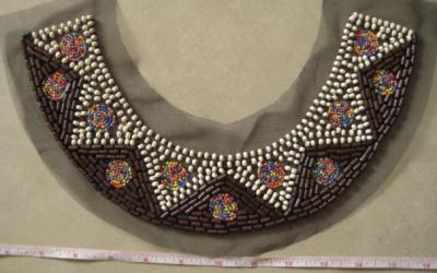 China Wood and plastic bead collar for sale