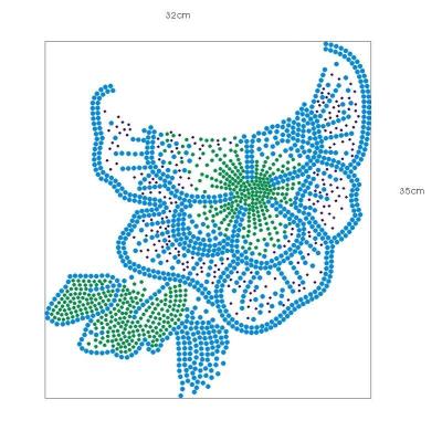 China Flower Pattern Rhinestone Heat Transfers Colorful With Hot Fix For T Shirt for sale