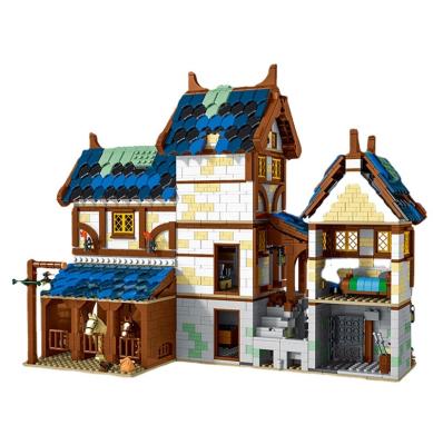 China Toy Urge Ideas The Medieval Town Stable Street View Building Blocks Retro Building Blocks Building Toy Urge Ideas The Medieval 50105 Moc Cabin House Brick Set Toy Kid Gifts 21325 for sale