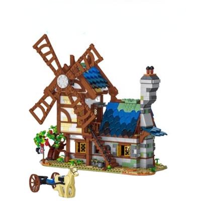 China Building Block Toy 50103 Medievaltown Windmill MOC Building Block Bricks Kids Boys Gifts Toys Medieval Castle for sale