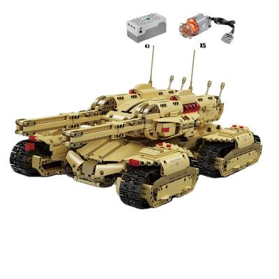 China Construction Toy Building Toys The High-Tech MOC Motorized Mammoths Tank Model Assembly Brick Block RC Toys For Children Mold King 20011 for sale