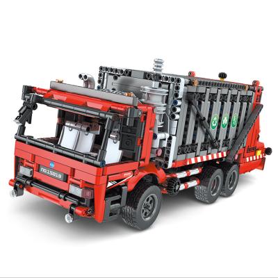 China High Tech Technic Motorized Model Toys RC Bricks Building Blocks MOC-38031 42098 ROI 15019 Garbage Truck Building Toy MOLD for sale