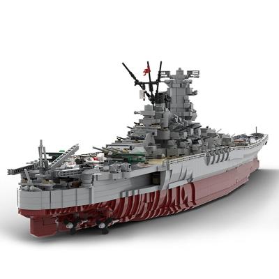 China DIY TOY German 7164pcs Bismarck Battleship Cruiser Army Bricks Building Block Legoing Model Military Toy Kids DIY Toys Gift Warship for sale