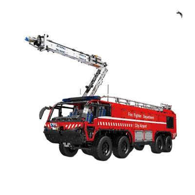 China Building Toy MOLD KING 19004 Building Toys For Children MOC-4446 Airport Crash Tender Truck With RC Motor Blocks Bricks Boys Gifts for sale