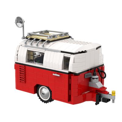 China Toy Moc Technical Car T1 10220 Camper Front Van Bricks City Champion Speed ​​Street View Picnic RV Car Building Block Toys For Boys for sale