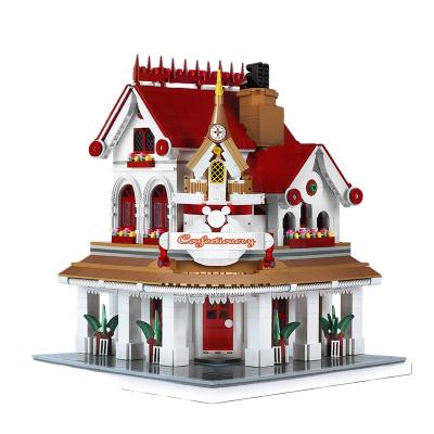 China KING 11003 Creative Corner Restaurant Building Toy MOLD Streetview Expert Building Bricks Blocks Toys For Kids Christmas Gifts for sale