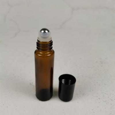 China 10ml Cosmetic Perfume Oil Bottles Glass Hot Selling Roll On Bottle With Cap for sale