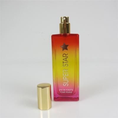 China Wholesale Personal Care 50ml Interior Paint Color Empty Luxury Glass Perfume Bottle for sale