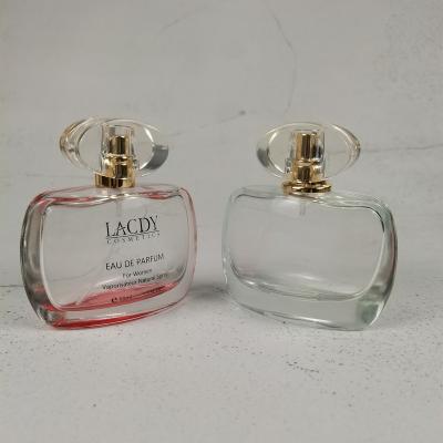 China 30ml 50ml 100ml Clear Color Cosmetic Perfume Gradient Color Unique Glass Bottle for sale