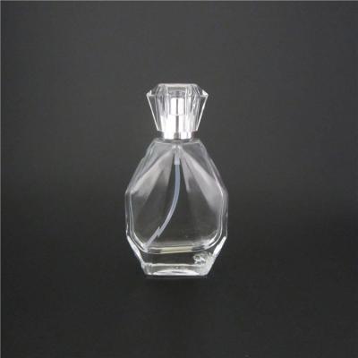 China Personal Care Elegant Shape Modern Design 50ml Glass Empty Perfume Bottle For Sale for sale