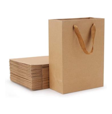 China Biodegradable Best Selling Goods Using Brown Bottom Flat Kraft Paper Bag Printed Logo for sale