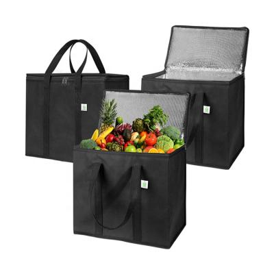 China Waterproof Custom Thermal Cool Bags Carry 6 Box Nonwoven Tote Cooling Insulated Lunch Cooler Picnic Bag for sale