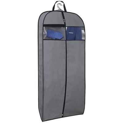 China Medium Non Woven Zipper Zipper Travel Suit Bag Logo Cover Custom Garment Bag for sale