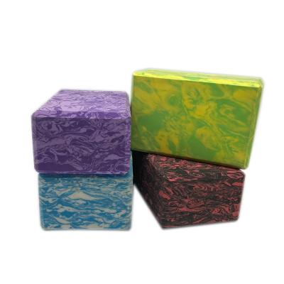 China EVA Yoga Auxiliary High Density Double Multicolor Custom Print Eco EVA Yoga Block for sale