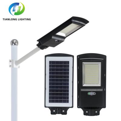 China High Lumen Waterproof ABS Ip65 SMD Stadium 120w 250w Waterproof Outdoor Road Integrated Solar LED Street Light for sale