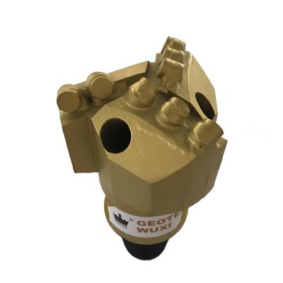 China Steel Body 3 Blades PDC Non-Coring Bit for geological drilling tools for sale