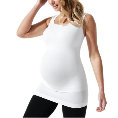 China Breathable Women ODM OEM Wear Pregnancy Maternity Clothes Bulge Support X Shape Cross Tank Top for sale