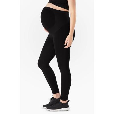 China OEM ODM Antibacterial Soft Nylon Compression Seamless Pregnant Seamless Maternity Legging for sale