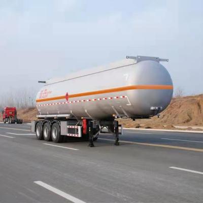 China Truck Trailer 42m3 Ethanol Ethanol Stainless Steel Tank Semi Trailer Tank Trailer for sale