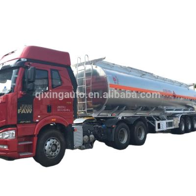 China Truck Trailer China Stainless Steel Fuel Tanker Trailer Saso Aluminum Alloy Fuel Tank Trailer for sale