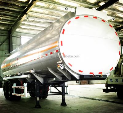 China Stainless Steel Two Axle 36000 Liters Stainless Steel Oil Tank Trailer for sale