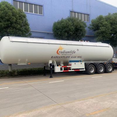 China GOOD PRICE Truck Trailer Axles 45000 Liters Storage LPG Gas Tanker Semi Tank Trailer For Sale for sale