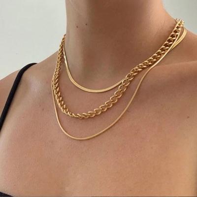 China Other Fashion Snake Chain Necklace Vintage Gold Coin Pearl Necklace Multilayer Sweater Necklace For Women for sale