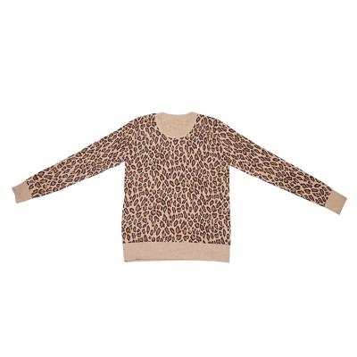 China Softly 2021 New Pattern Customization Leopard Women's Casual Women's Sweater Pullover Sweater for sale