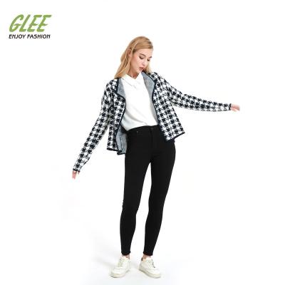 China No Houndstooth Computer Knitted Fashion Cardigan Sweater for sale