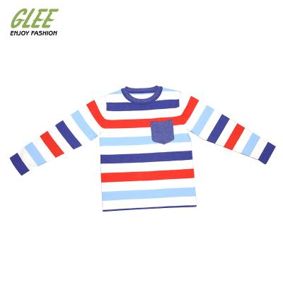 China Sweater Children's Long Sleeve Striped Cotton Nylon Sweater Knitted Sweater Cartoon Comfortable Stich Sweater for sale