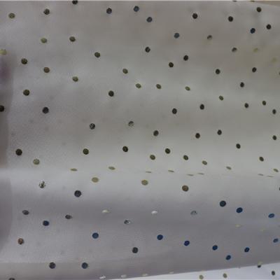 China Anti Pill Custom Design Dots Fabric Bronzing Soft Delicate Irregular Well Made Fabric for sale