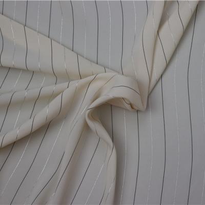 China Fashionable Two Tone Two Tone Gold Stripes Anti Pill Style Delicate Fashion Fabric Charm Blooming Fabric for sale