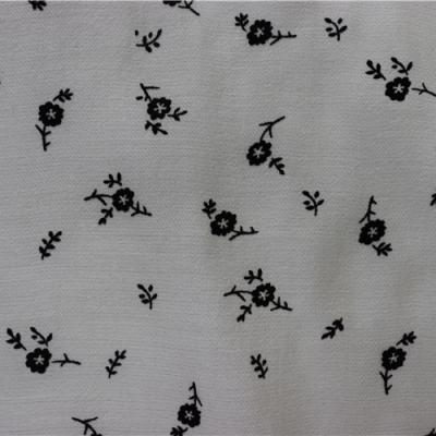 China Anti Pill Design Factory Special Flower Pattern Flocking Fabric Wholesale Apparel Fabrics for sale