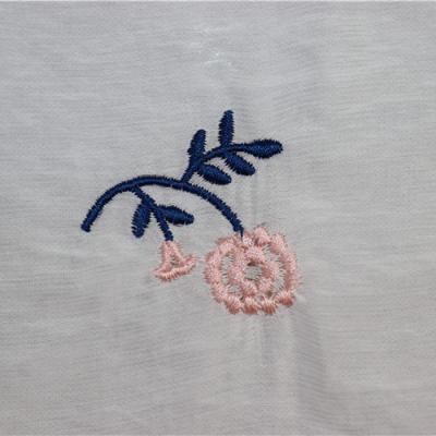 China Anti Pill Best Rates Hometextile Plain Fabric Breathable Elegant Flower Embroidery Fabric for sale