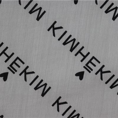 China Modern Style Anti Pill Letter Pattern Printing 75% Rayon 25% Fashional Polyester Printing Fabric Concise for sale