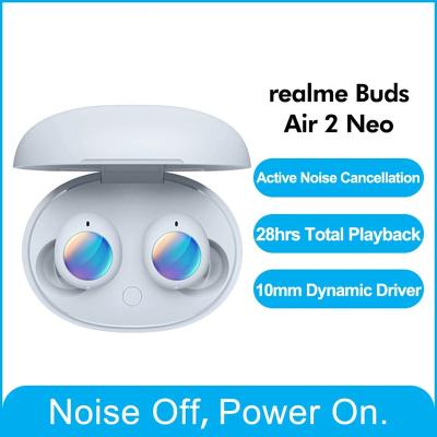 China realme In-Ear Buds Air Earphone 2 Neo RMA2008 ANC 28 Hours Fast Charge Low Latency 88ms Super Wireless Earbuds Playtime for sale