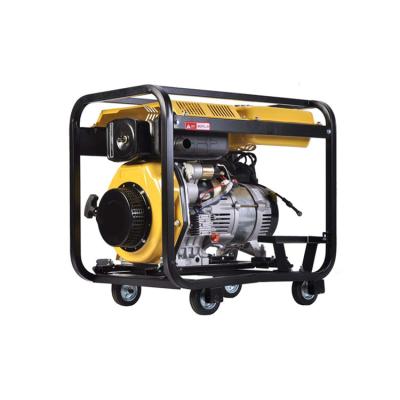 China Land Use Single Phase 5kw Portable Air Cooled Diesel Generator for sale