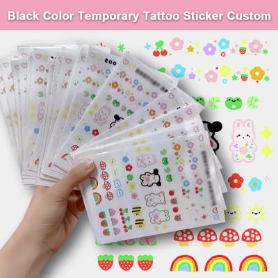 China Yoemtat Temporary Temporary Waterproof Tattoo Sticker Custom For White Black Color for sale