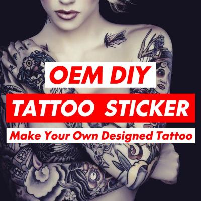 China YOEMTAT Temporary Personalized Custom Logo Waterproof Temporary tatto sticker for sale