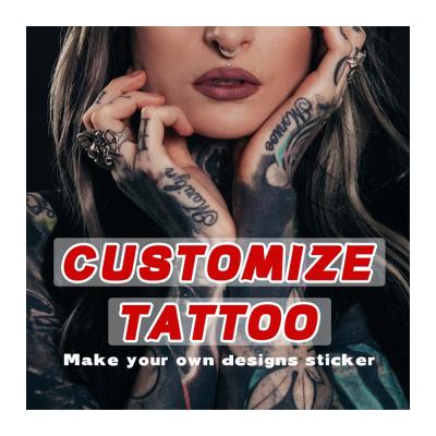 China YOEMTAT Temporary Designs Logo Wholesale Body Art Beautiful Adult DIY Waterproof Temporary Sticker Custom Tattoo for sale