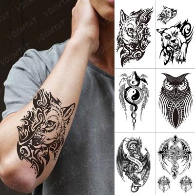 China Wholesale Temporary Colors Japanese Fox Tatoo Tato Flower For Woman Body Temporary Water Transfer Tattoo Sticker for sale