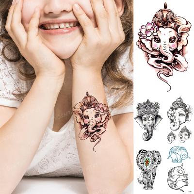 China YOEMTAT Wholesale Custom Temporary Old School Elephant Lotus Tatto Mini Waterproof Temporary Cute Tattoo Sticker for sale