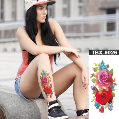 China YOEMTAT Girly Small Red Rose Flower Patterns Temporary Arm Tattoo Sticker for sale