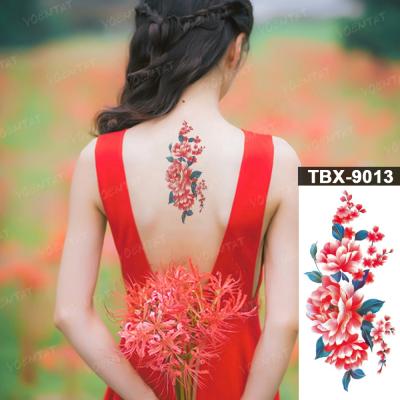 China YOEMTAT Flower Temporary Waterproof Temporary Tattoo Sticker Custom Female for sale