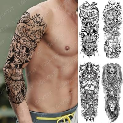 China Temporary Demon Dragon Lion Waterproof Temporary Tattoo Sticker of God of YOEMTAT for sale