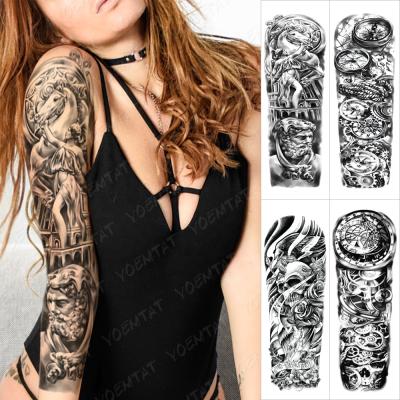 China YOEMTAT Big Arm Temporary Design Angels Portrait Waterproof Temporary Tattoo Sticker Male TQB for sale