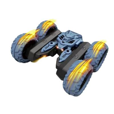 China Auto Return 2.4G Double Sided Roll 360 Degree Rotation Remote Control Waterfall Flower Car Toys 6 Channel rc Stunning Car for sale